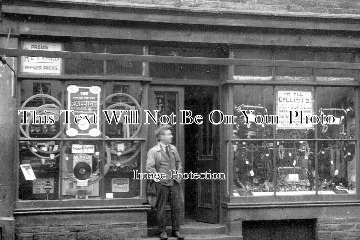 YO 12018 - Cyclist Shop, New Road, Halifax, Yorkshire
