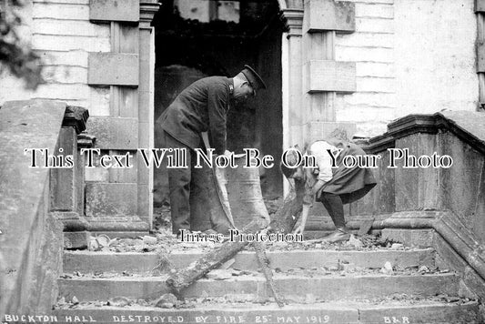 YO 12031 - Buckton Hall Fire Damage, Yorkshire 1919