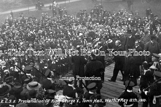 YO 12087 - Proclamation Of King George V, Wath On Dearne Town Hall