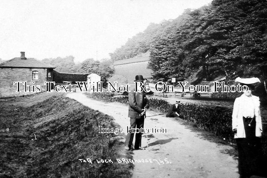 YO 1211 - The Locks At Brighouse, Canal, Yorkshire