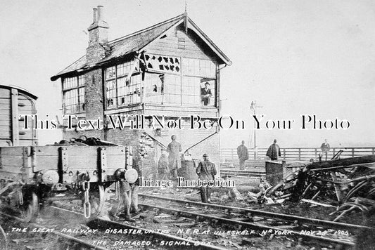 YO 12111 - Railway Disaster Accident At Ulleskelf, Yorkshire 1906