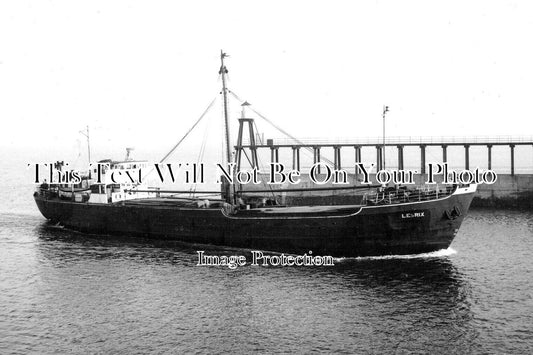 YO 12113 - MV Lesrix Entering Whitby Harbour, Yorkshire