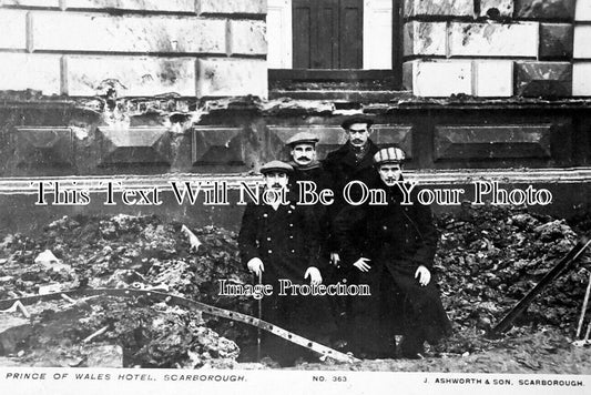 YO 12123 - Prince Of Wales Hotel, Scarborough Bombardment, Yorkshire WW1
