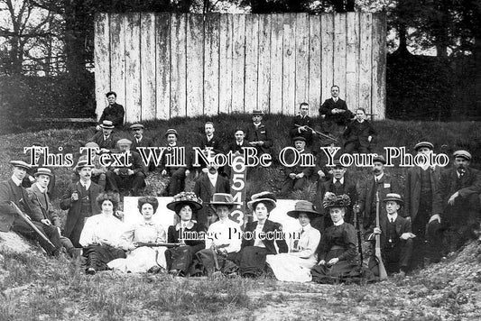 YO 12147 - Group At Birdwell Rifle Range, Barnsley, Yorkshire