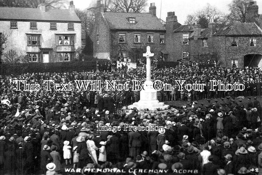 YO 12173 - Acomb War Memorial Ceremony, Yorkshire WW1