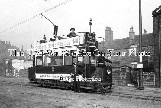YO 12321 - Tram Car At Gibbett Street, Highroad Well, Halifax, Yorkshire