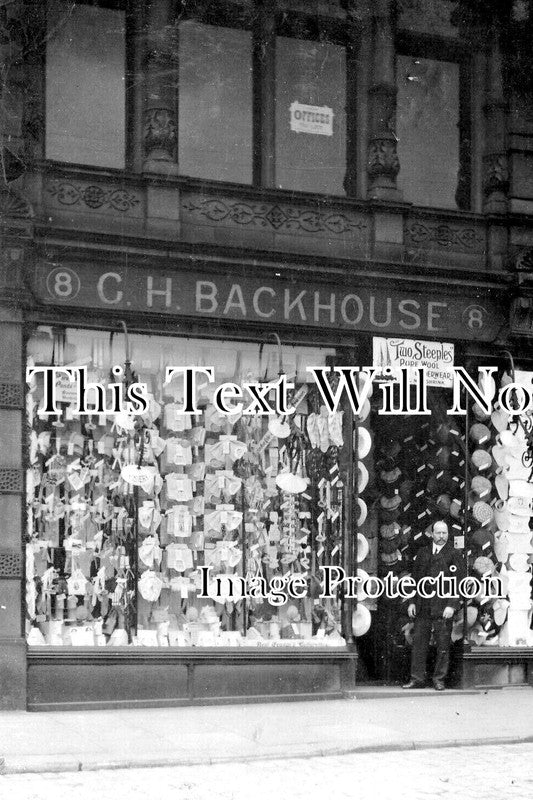 YO 12378 - CH Backhouse Drapers Shop, Halifax, Yorkshire