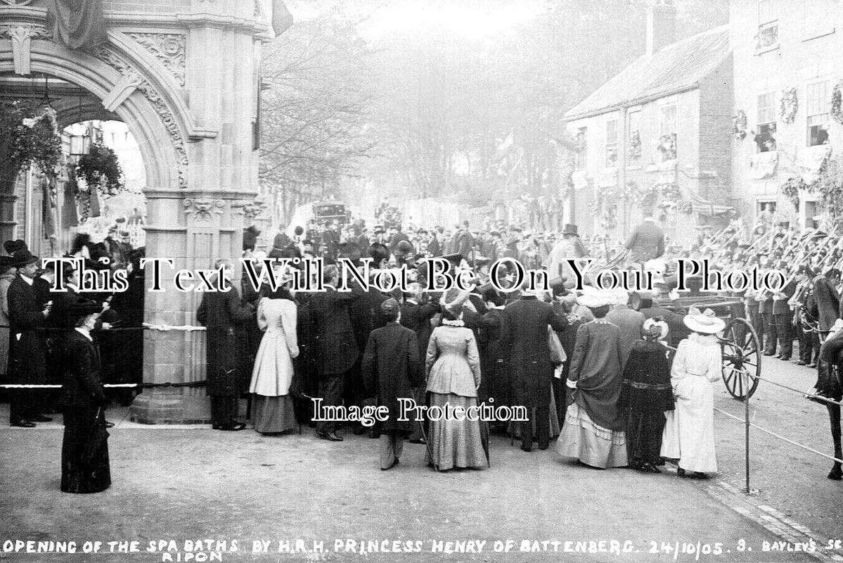 YO 12393 - Opening Of The Spa Baths, Ripon, Yorkshire 1905