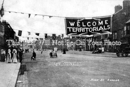 YO 1240 - Redcar High Street, Welcome Territorials, Yorkshire