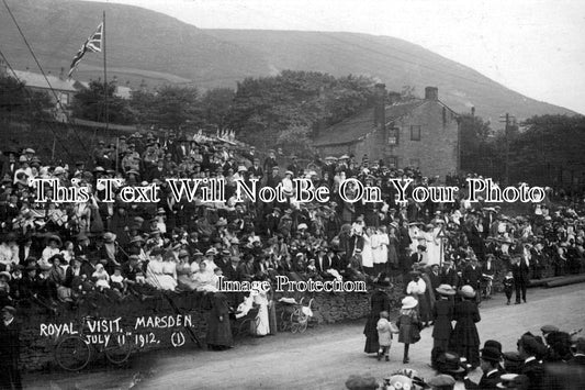 YO 1245 - Royal Visit, Marsden, Yorkshire July 1912