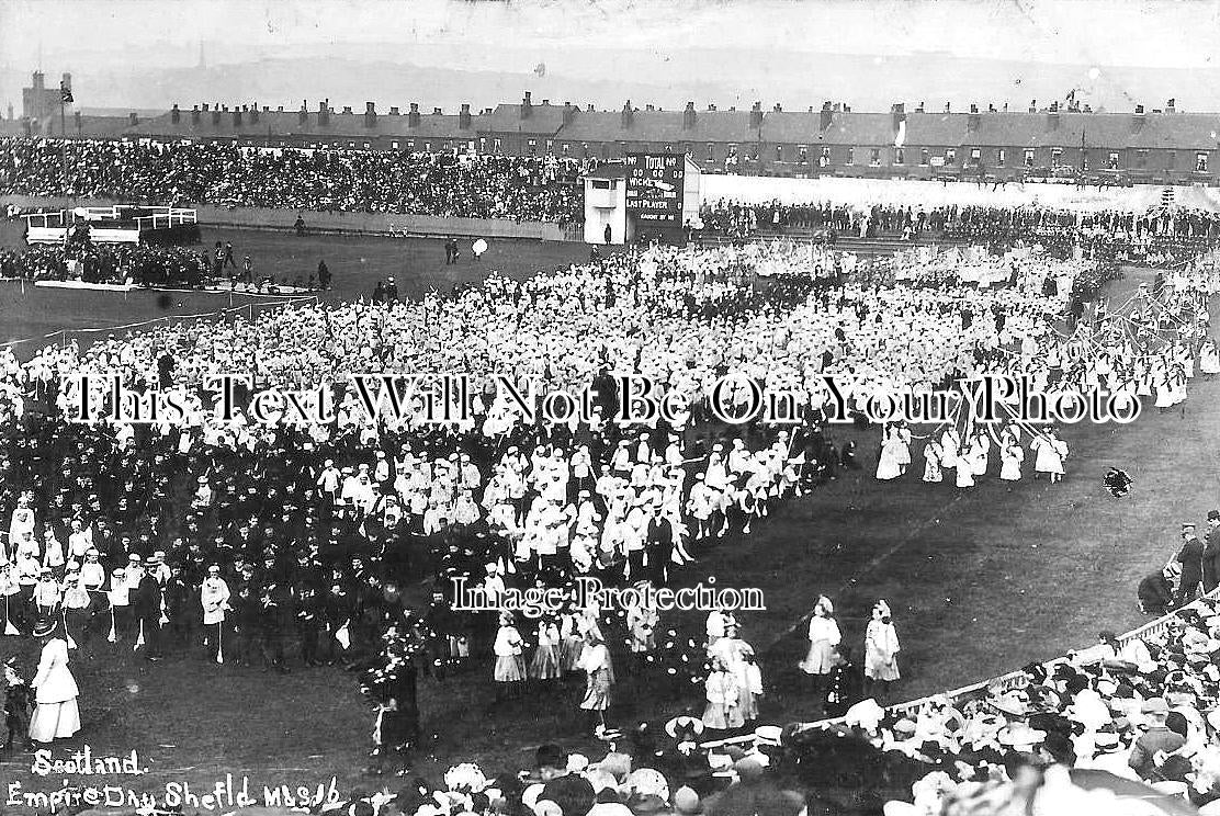 YO 12462 - Empire Day, Bramhall Lane Stadium, Sheffield, Yorkshire 1911