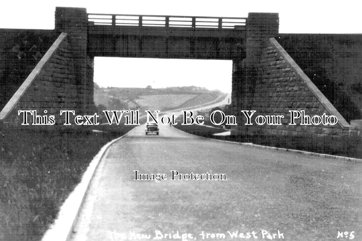 YO 12477 - The New Bridge From West Park, Leeds, Yorkshire c1938
