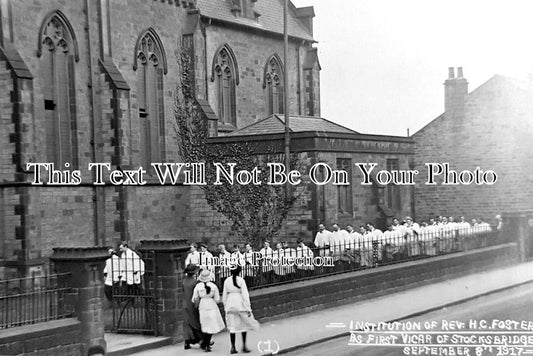 YO 12490 - First Vicar Of Stocksbridge, Yorkshire 1917