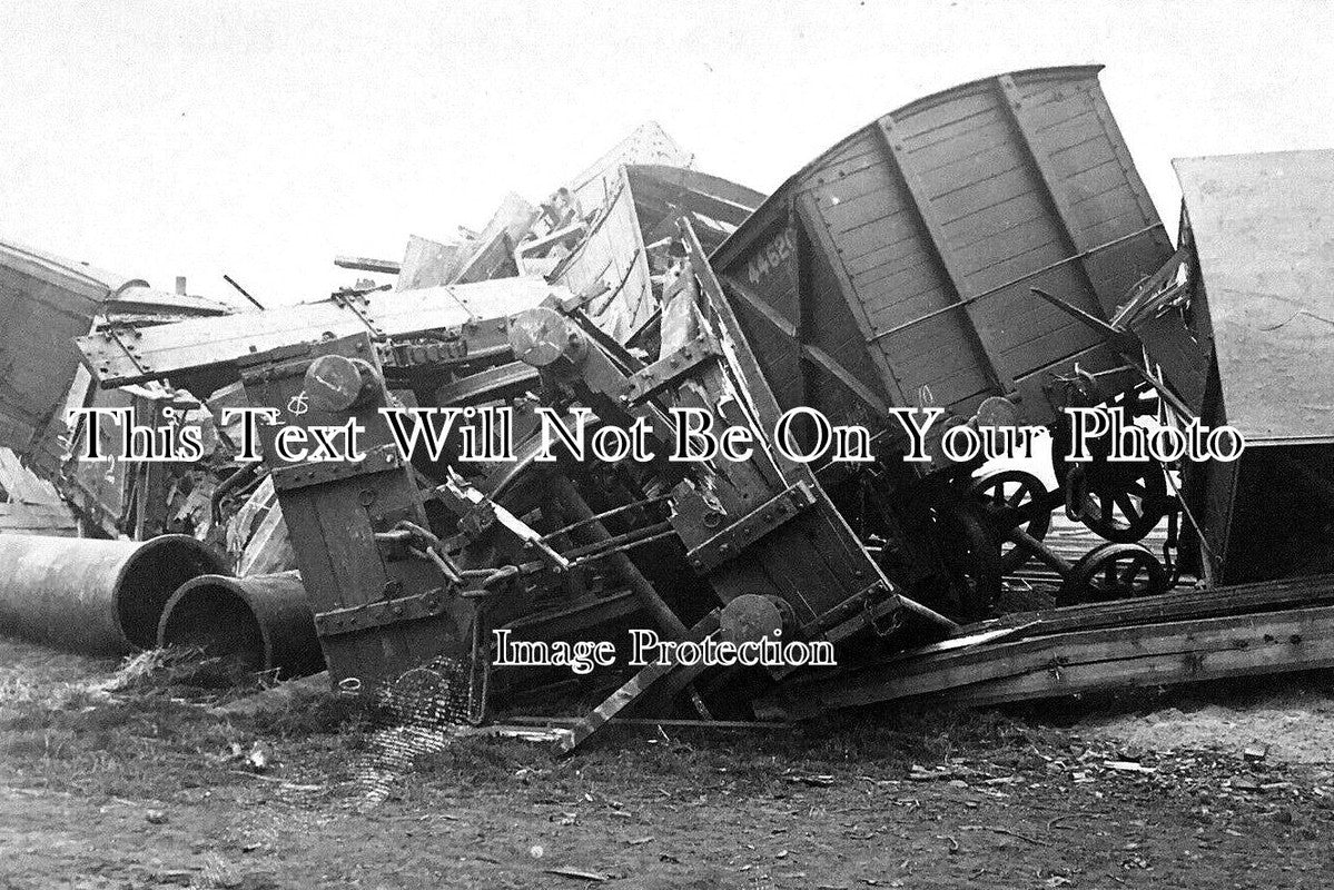 YO 12507 - Masham Railway Crash Accident, Yorkshire c1908