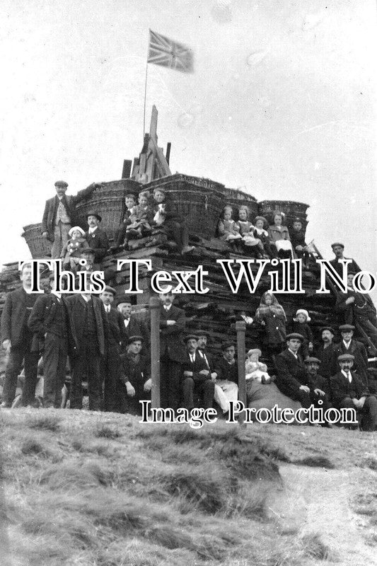 YO 12511 - Copley Coronation Bonfire, Yorkshire