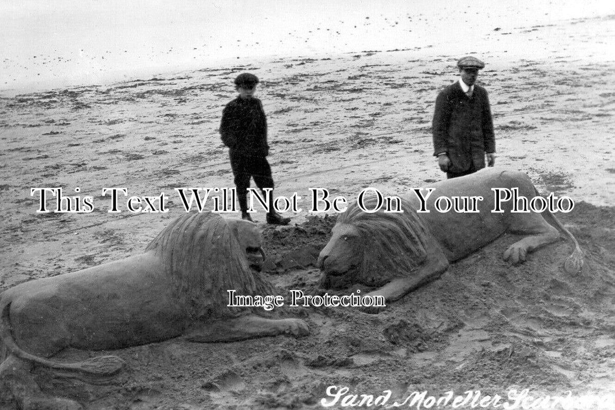 YO 12522 - Sand Modeller, Scarborough, Yorkshire c1912