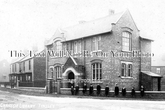 YO 12529 - Carnegie Library, Tinsley, Sheffield, Yorkshire c1906
