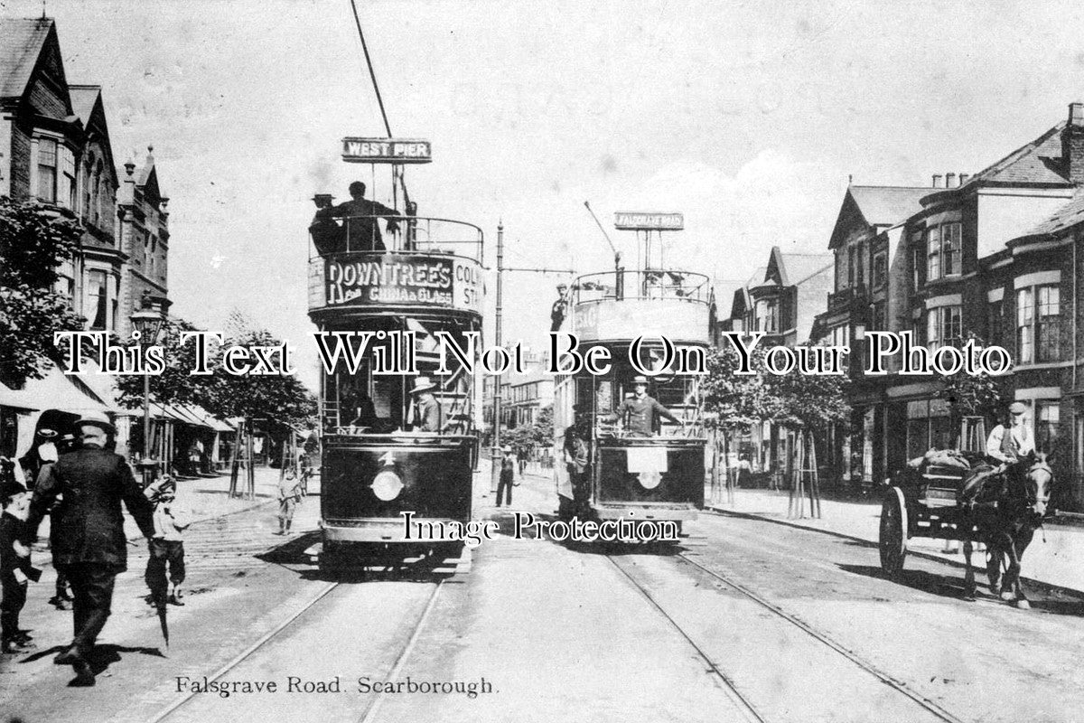 YO 1260 - Falsgrave Road, Scarborough, Yorkshire c1907