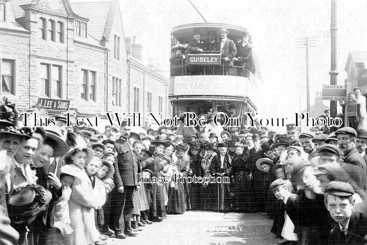 YO 12630 - First Tram Car To Guiseley, Yorkshire 1909