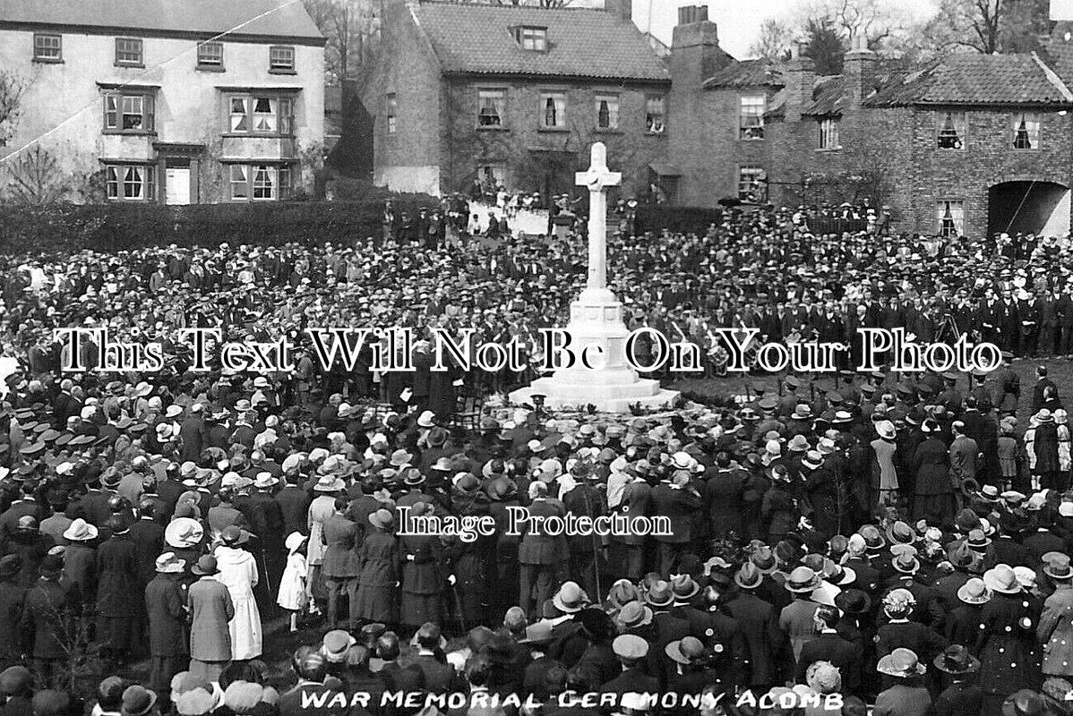 YO 12641 - Acomb War Memorial Ceremony, Yorkshire