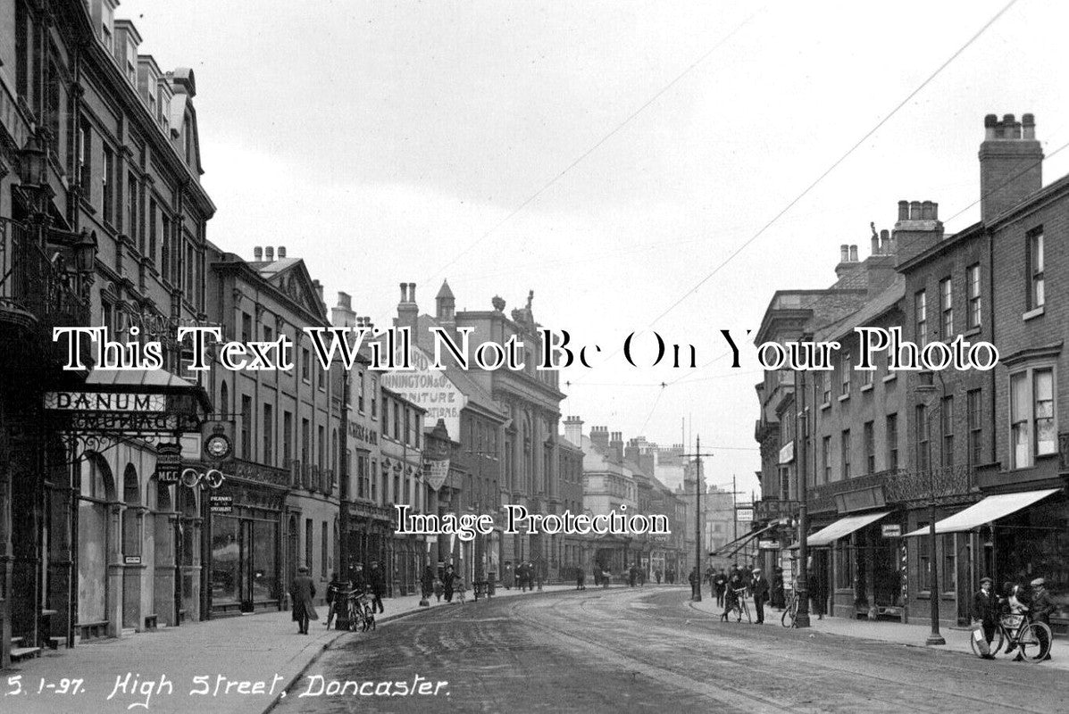 YO 12650 - High Street, Doncaster, Yorkshire c1919