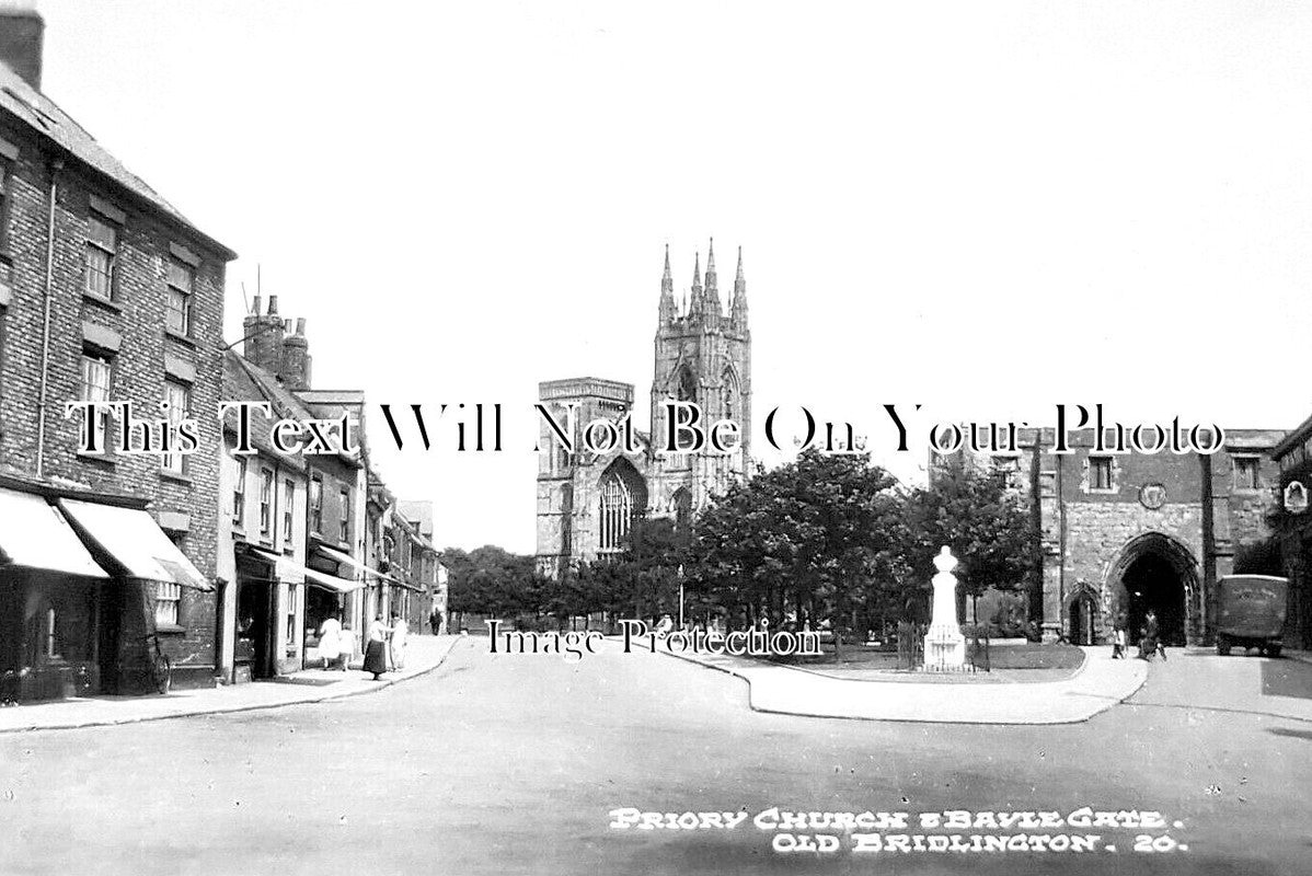 YO 12721 - Priory Church & Bayle Gate, Old Bridlington, Yorkshire