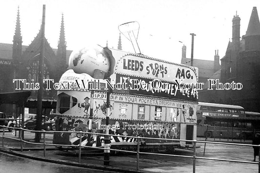 YO 12757 - Leeds Students Rag Tram Car, Yorkshire
