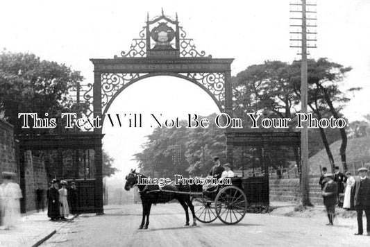 YO 12763 - Moortown Arch, Royal Visit, Leeds, Yorkshire c1908