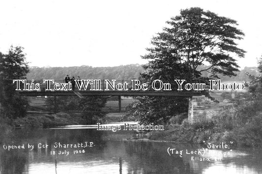 YO 12772 - Tag Lock, Savile Bridge, Elland, Yorkshire c1906