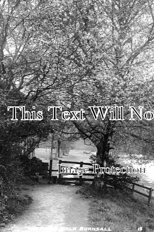YO 12774 - The River Walk, Burnsall, Wharfedale, Yorkshire