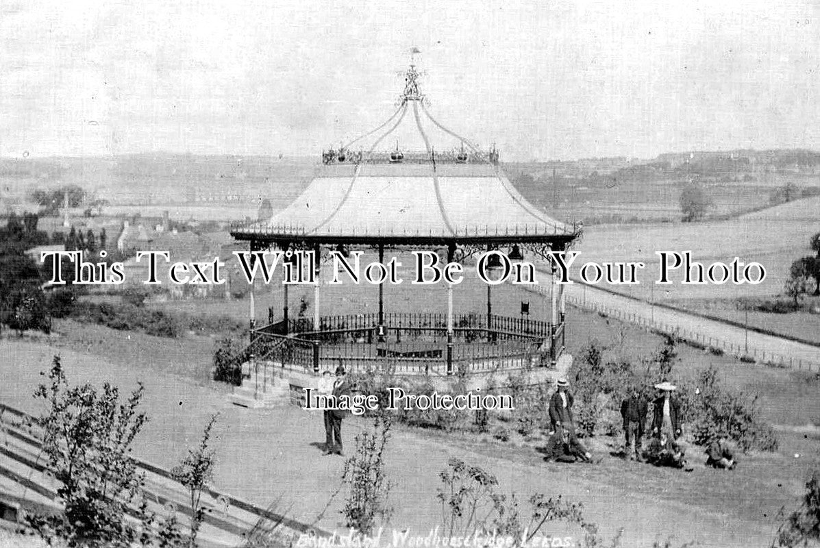 YO 12792 - Bandstand, Woodhouse Ridge, Leeds, Yorkshire c1909