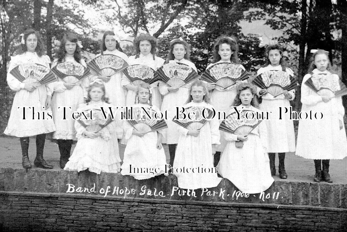 YO 12829 - Band Of Hope Gala, Firth Park, Sheffield, Yorkshire 1906
