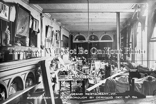 YO 12831 - German Bombardment Of Grand Restaurant, Scarborough 1914 WW1