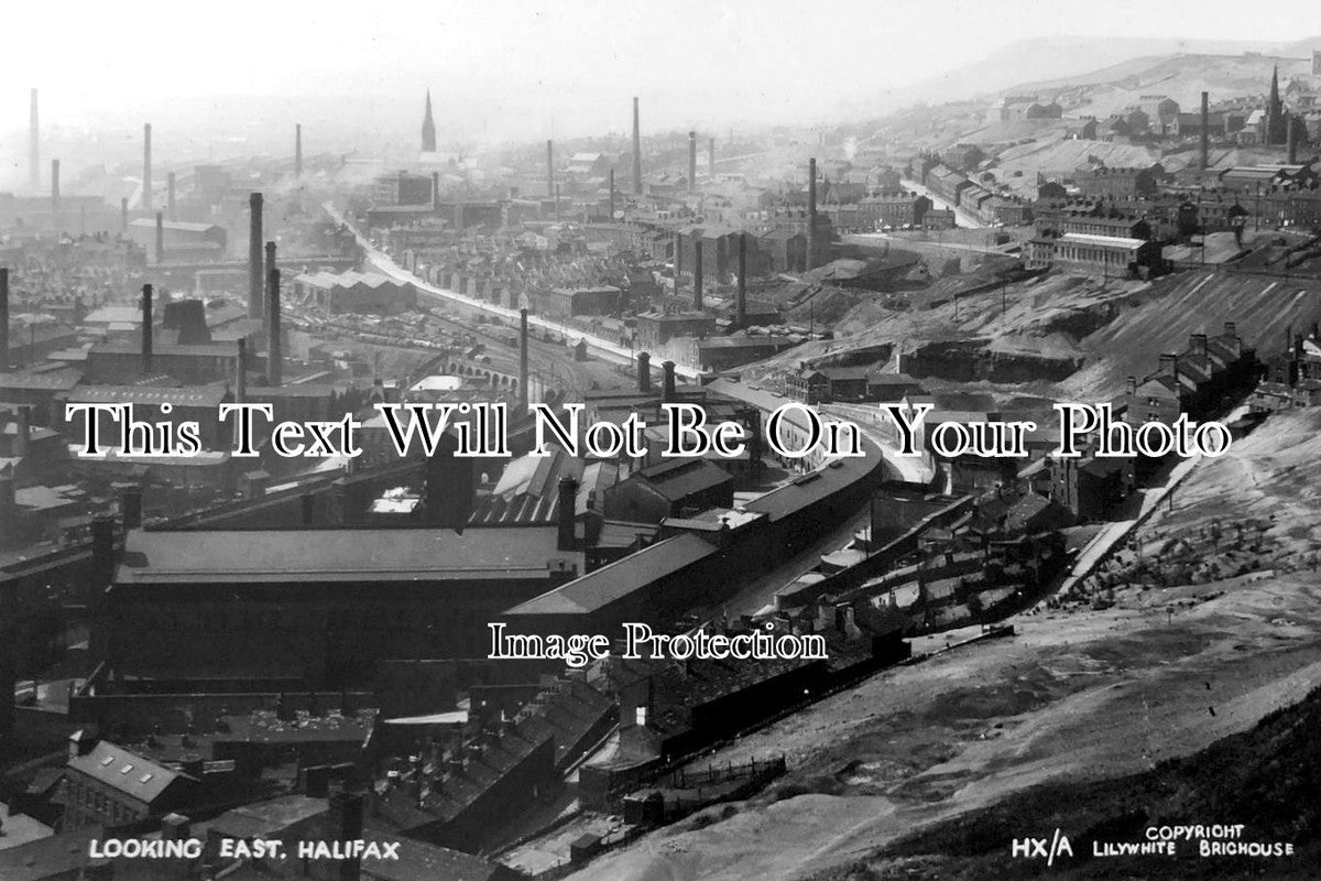 YO 12837 - Halifax Looking East, Yorkshire