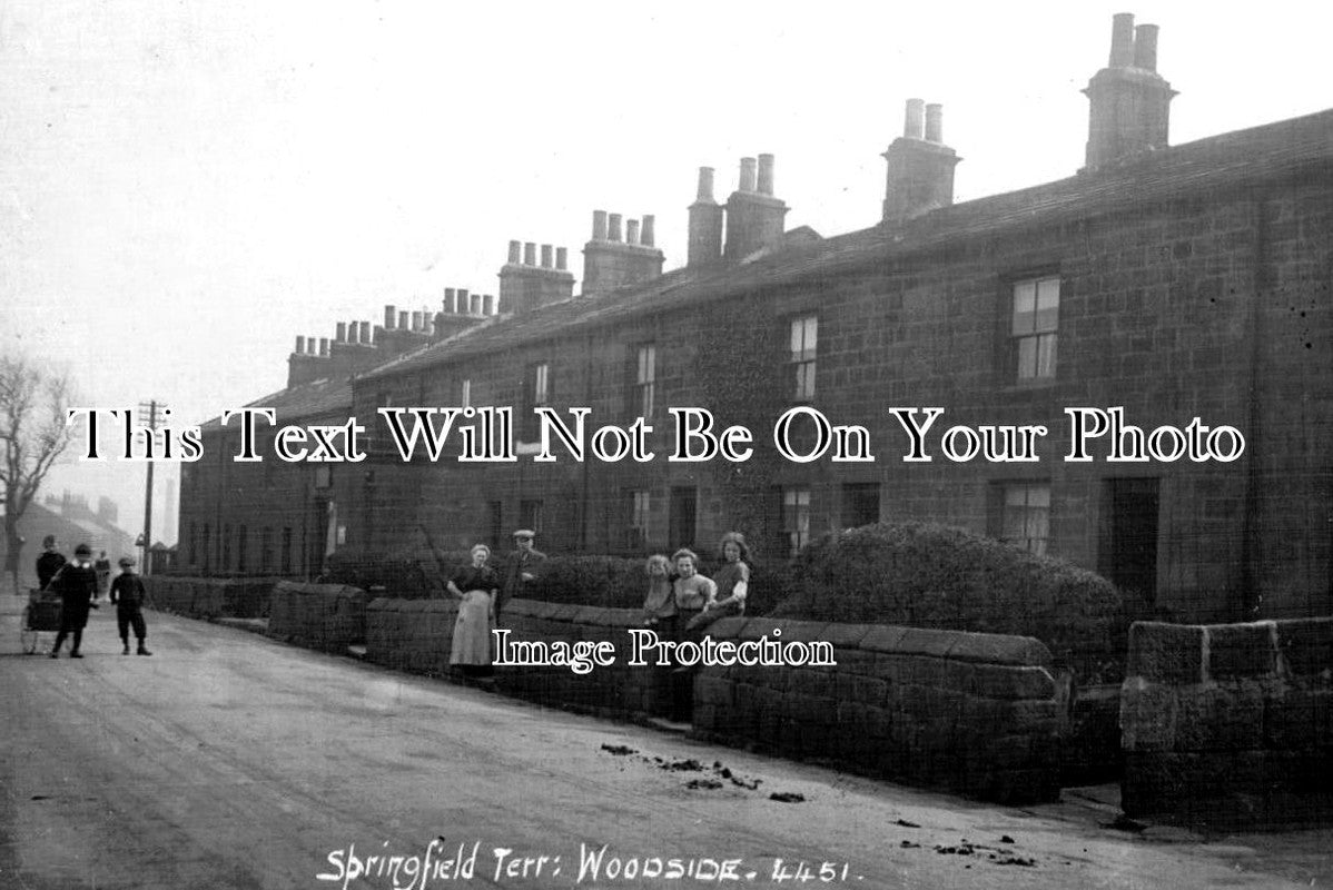 YO 12840 - Springfield Terrace, Woodside, Yorkshire c1915