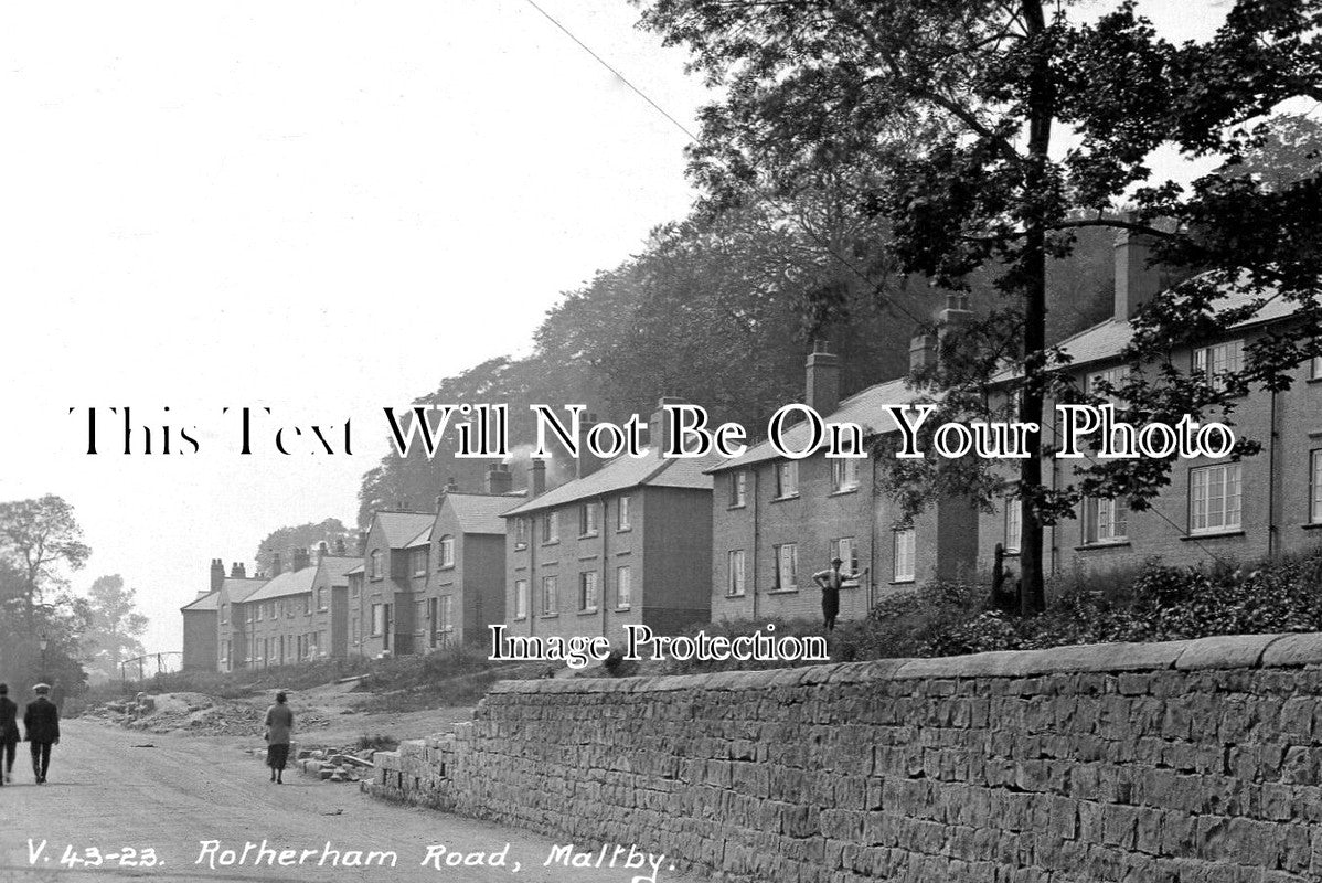 YO 12853 - Rotherham Road, Maltby, Yorkshire c1924
