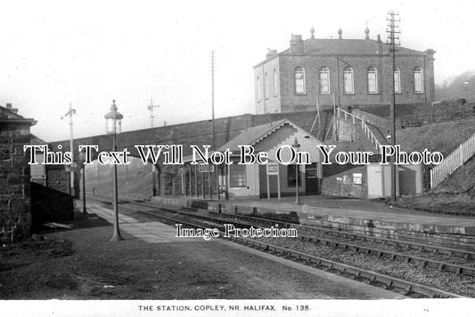YO 12879 - Copley Railway Station, Yorkshire