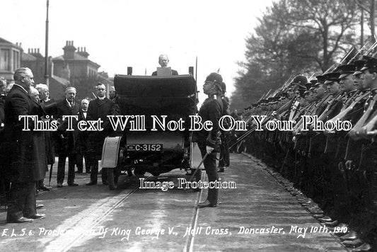 YO 12887 - Proclamation Of King George V, Hall Cross, Doncaster, Yorkshire