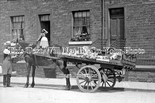 YO 12903 - Wallace Albon Fish & Fruit Cart, Skircoat, Halifax, Yorkshire