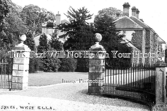 YO 12942 - Sykes West Ella Hall, Yorkshire c1906