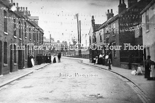 YO 12966 - Street Decked In Bunting, Ripon, Yorkshire