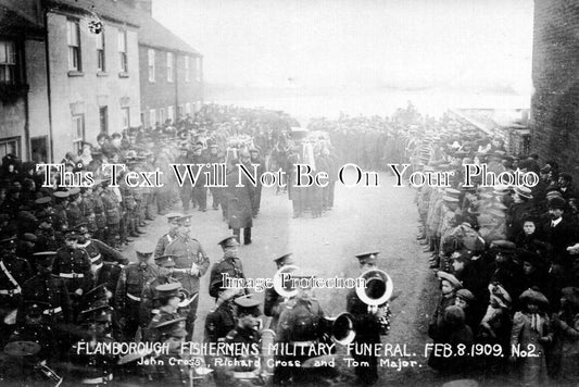 YO 12969 - Flamborough Fishermens Military Funeral, Yorkshire 1909