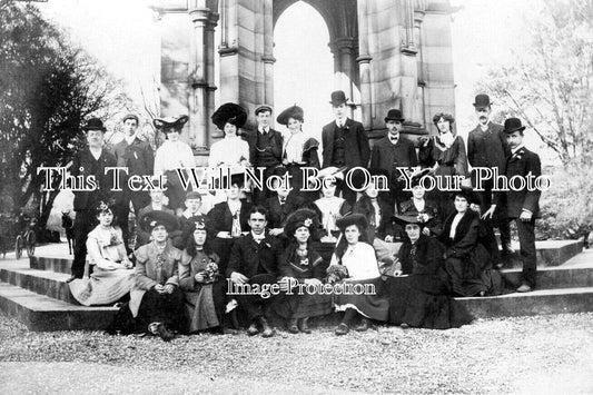 YO 12974 - Group At Bolton Abbey, Skipton, Yorkshire