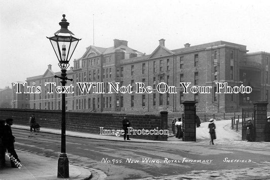 YO 1309 - New Wing, Royal Infirmary, Sheffield, Yorkshire c1911