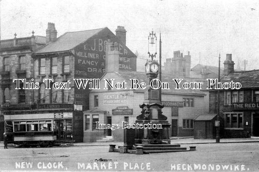 YO 1310 - New Clock, Market Place, Heckmondwike, Yorkshire