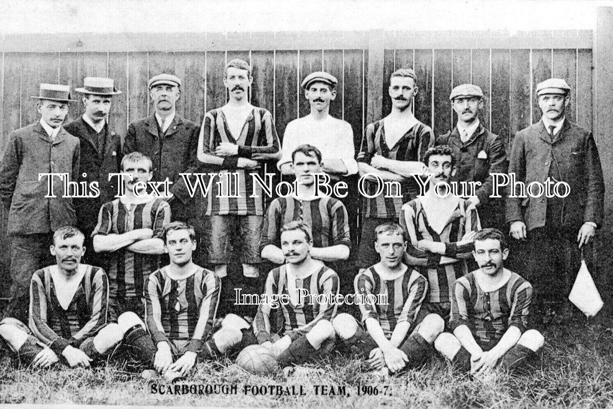 YO 13108 - Scarborough Football Team Club, Yorkshire 1906