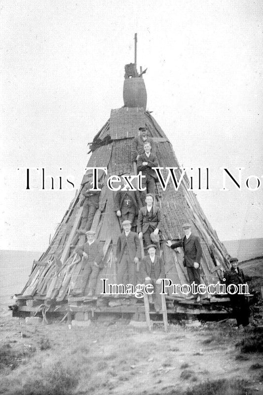 YO 13130 - Coronation Bonfire, Hebden Bridge, Yorkshire 1911