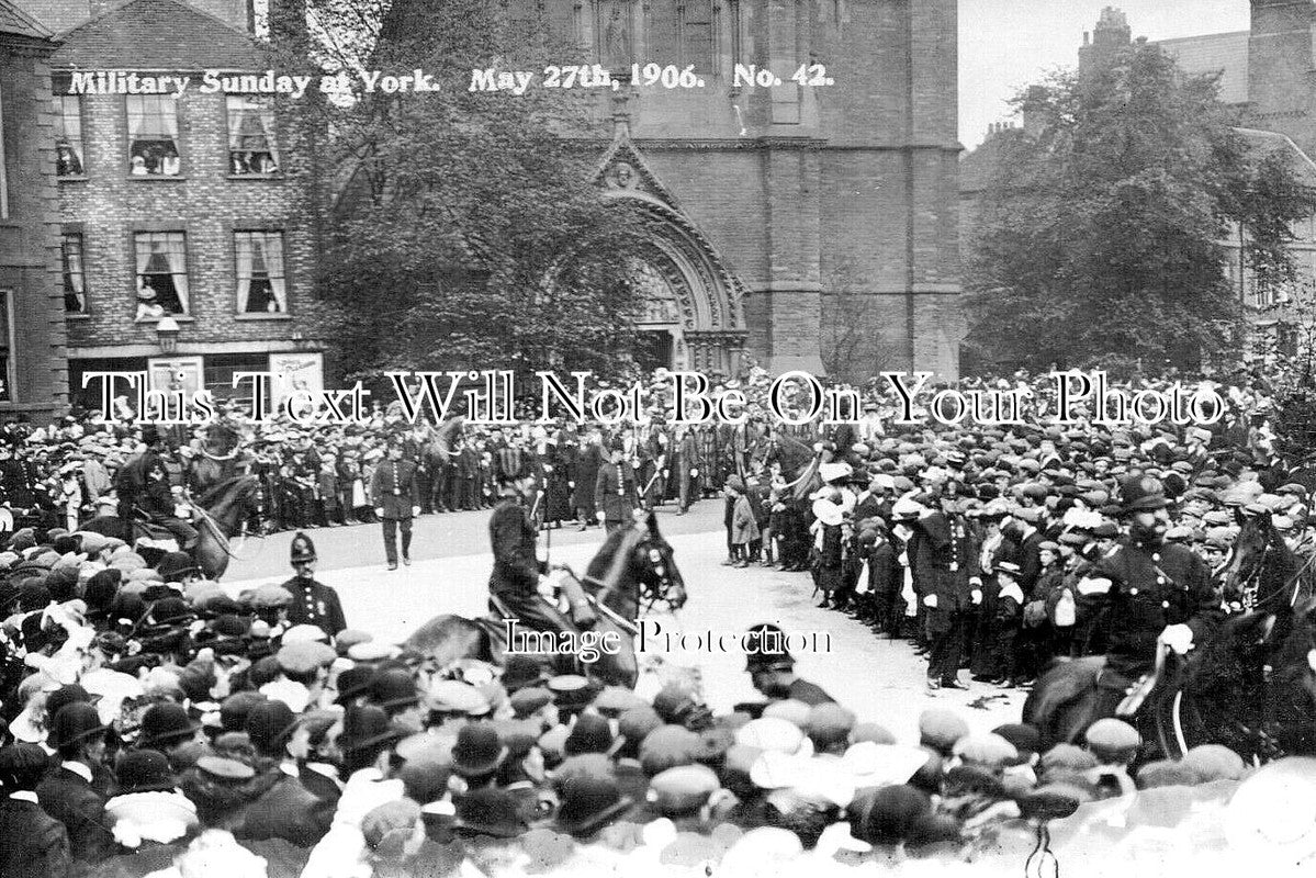 YO 13159 - Military Sunday At York, Yorkshire c1906