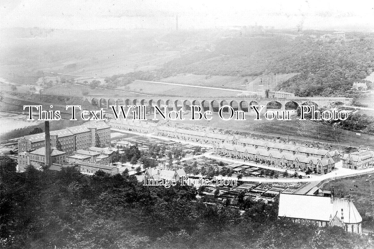 YO 13186 - Copley & Viaduct Near Halifax, Yorkshire