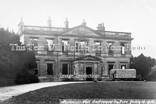 YO 13197 - Hackness Hall Fire Ruins, Yorkshire 1910